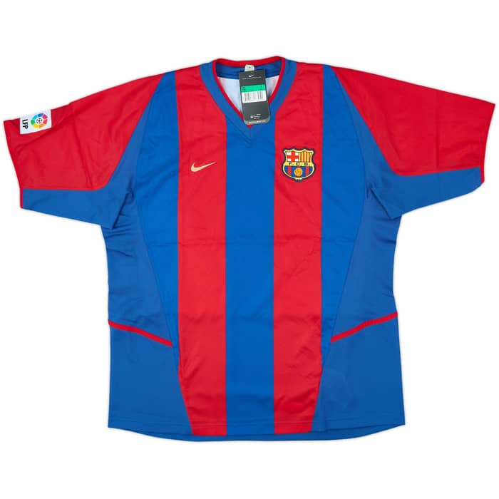 2002-03 Barcelona Home Shirt Xavi #6 (XL)