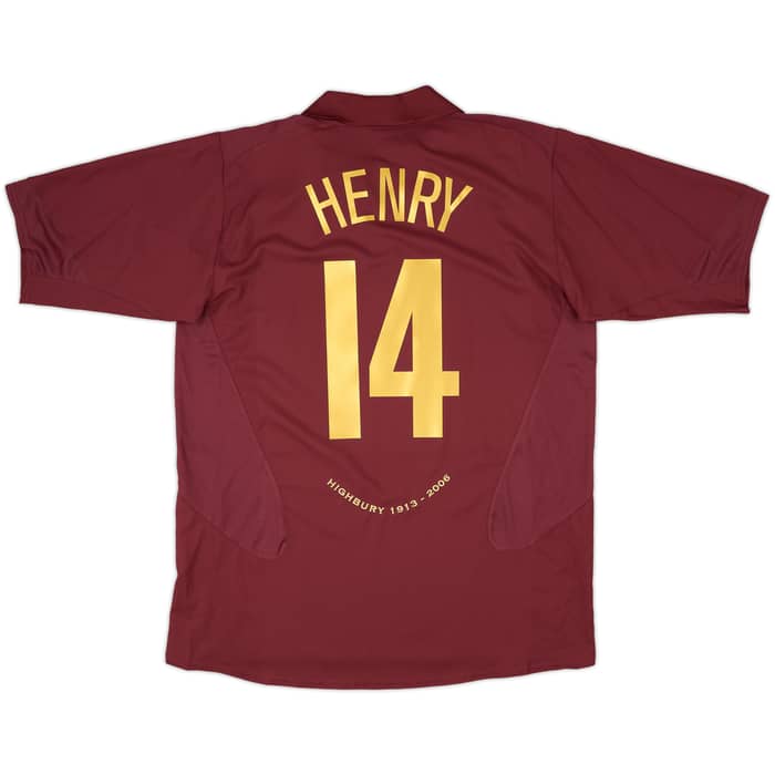 2005-06 Arsenal Home Shirt Henry #14 (XL)