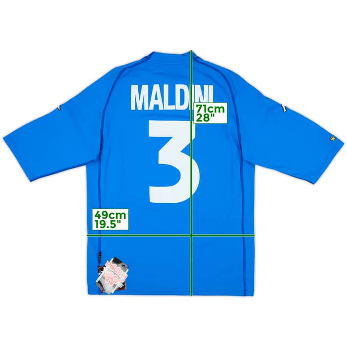 2000-01 Italy Home Shirt Maldini #3 (XXL)