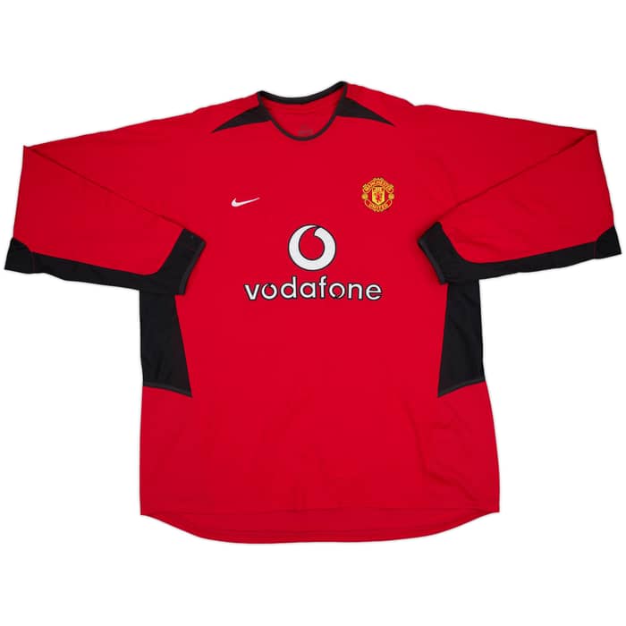 2002-04 Manchester United Home L/S Shirt Ronaldo #7 - 8/10 - (XXL)