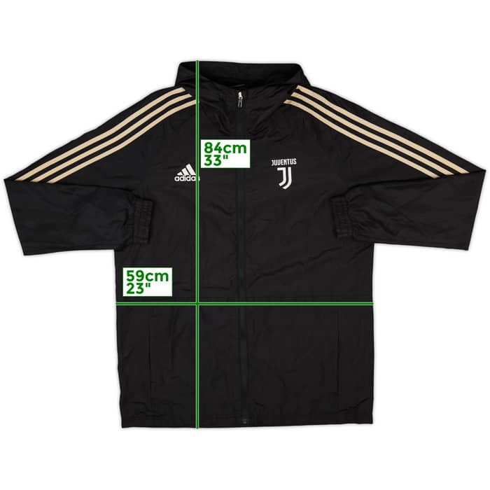 2018-19 Juventus adidas Hooded Rain Jacket - 8/10 - (XL)