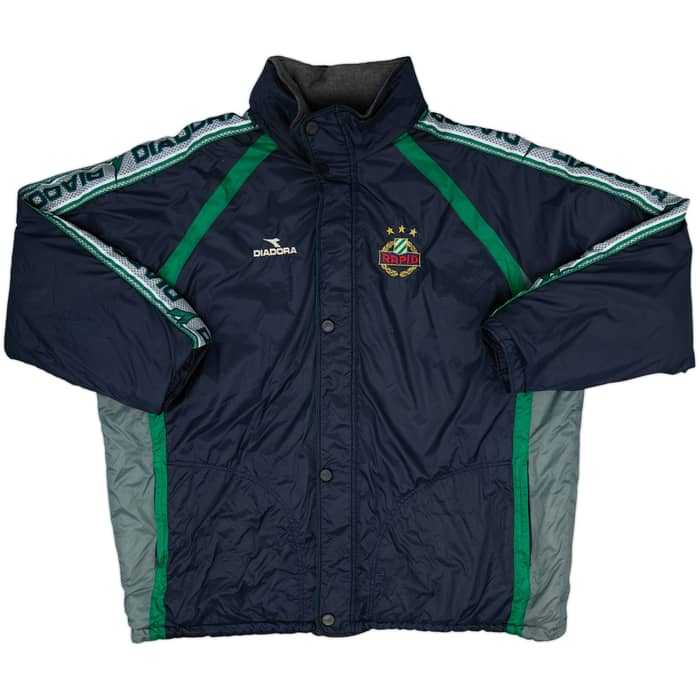 1998-99 Rapid Vienna Diadora Padded Bench Coat - 8/10 - (XXL)