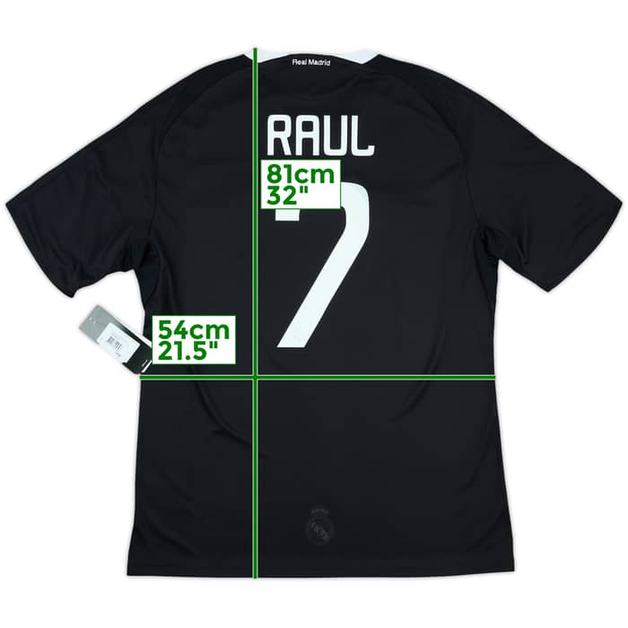 2008-09 Real Madrid CL Third Shirt Raul #7 (L)