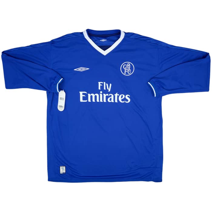 2003-05 Chelsea Home L/S Shirt Hasselbaink #9 (XL)