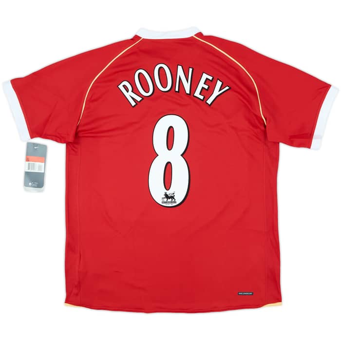 2006-07 Manchester United Home Shirt Rooney #8 (L)