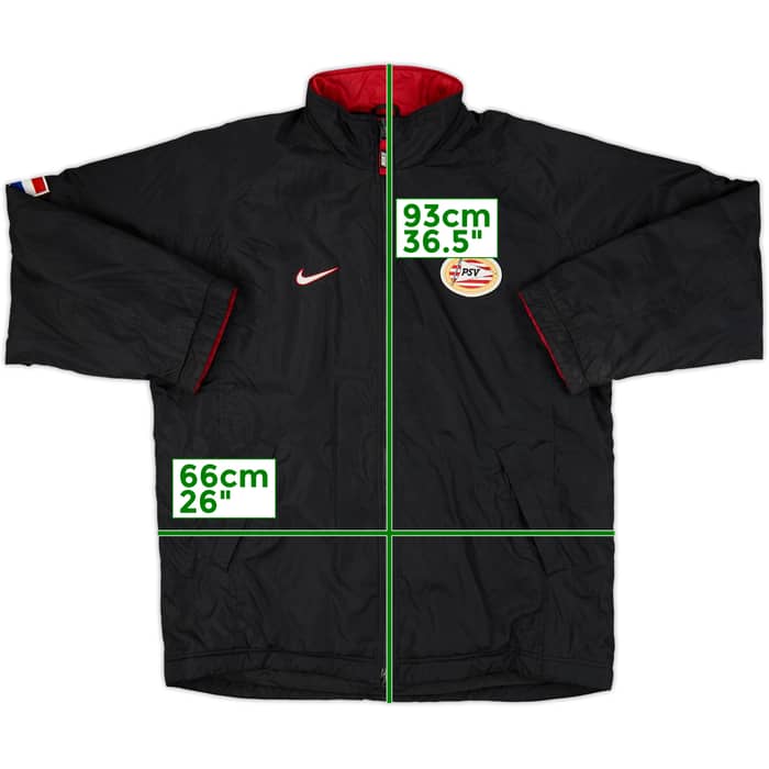 1997-98 PSV Nike Reversible Padded Bench Coat - 7/10 - (L)
