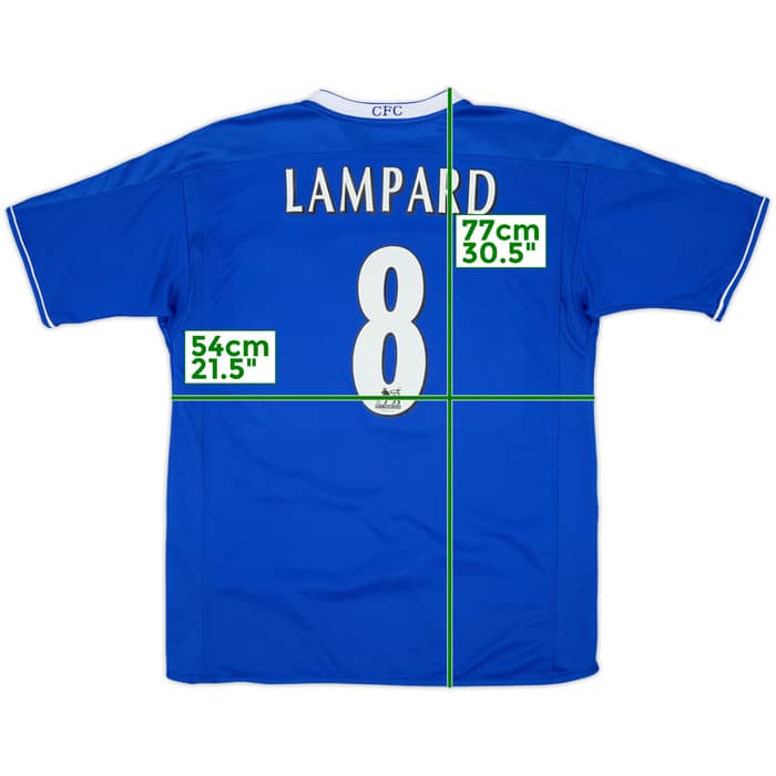 2003-05 Chelsea Home Shirt Lampard #8 - 7/10 - (L)