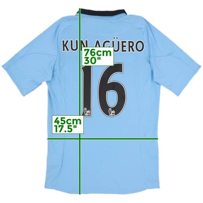 2012-13 Manchester City Home Shirt Kun Aguero #16 (M)