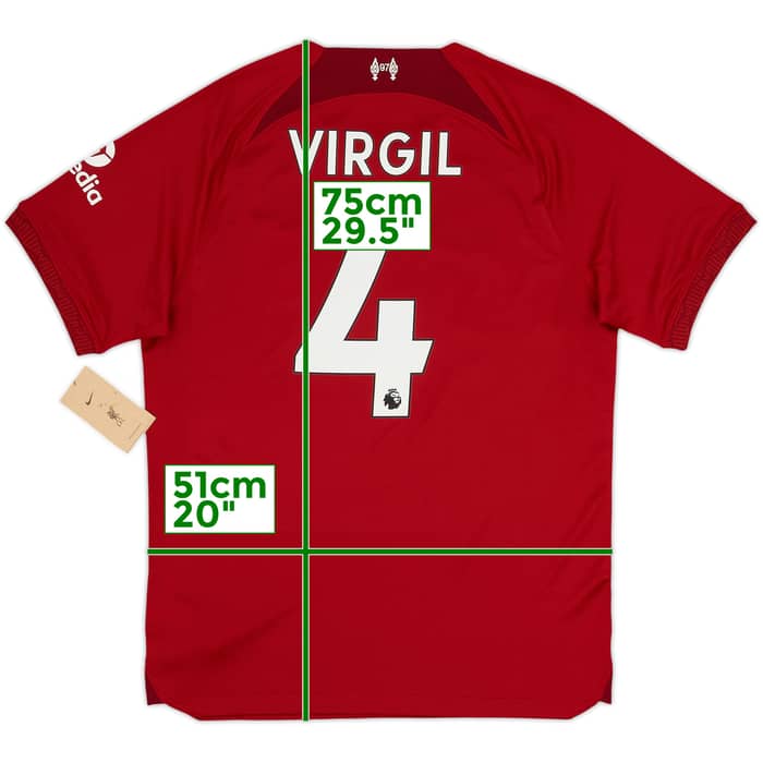 2022-23 Liverpool Home Shirt Virgil #4 (M)