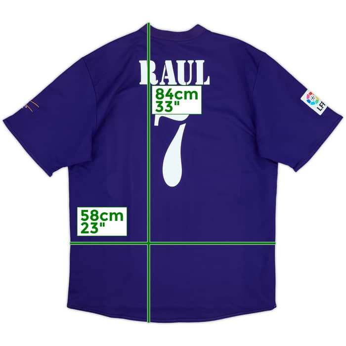 2001 Real Madrid Third Shirt Raul #7 - 9/10 - (L)