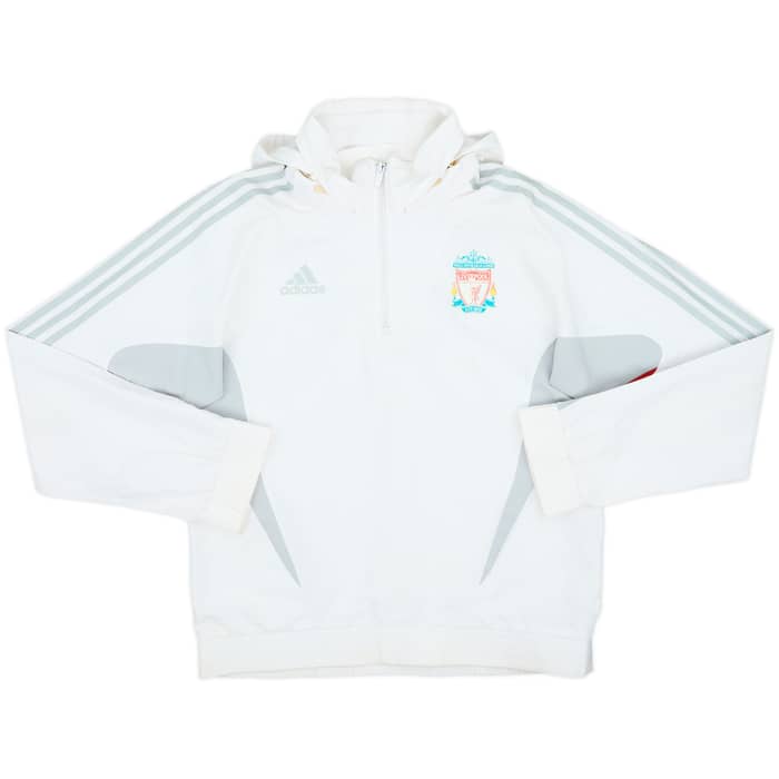 2008-09 Liverpool adidas Hooded 1/4 Zip Training Top - 5/10 - (L)