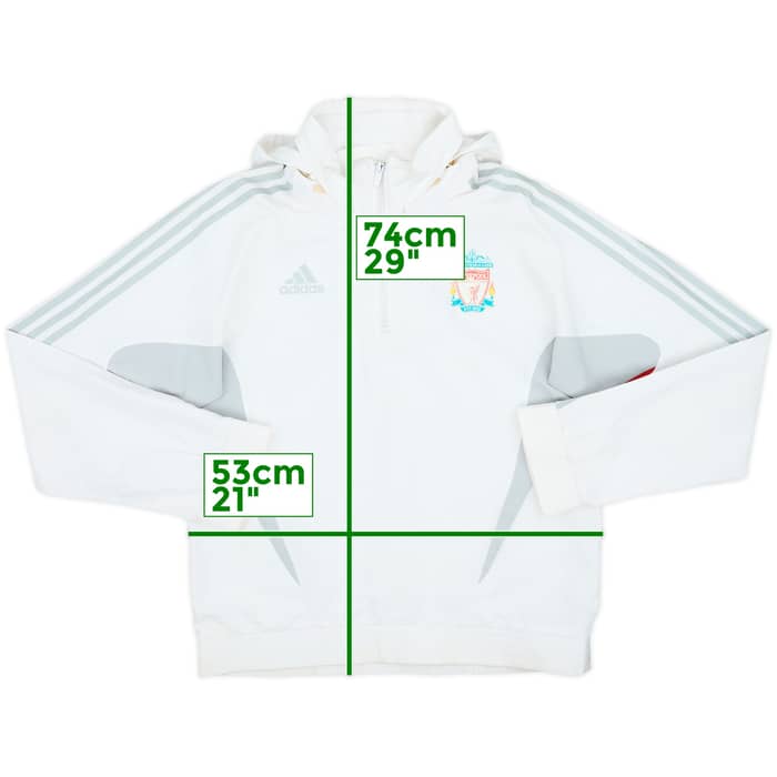 2008-09 Liverpool adidas Hooded 1/4 Zip Training Top - 5/10 - (L)