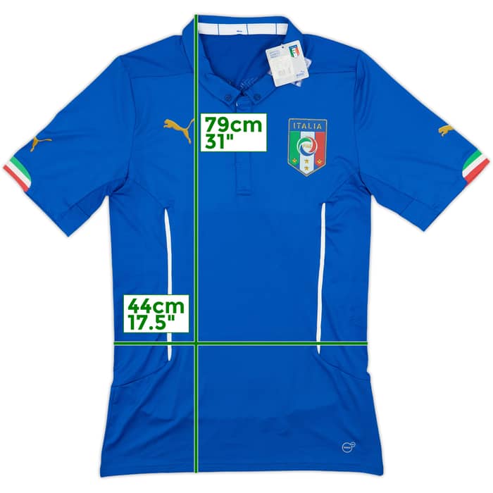 2014-15 Italy Authentic Home Shirt (XXL)