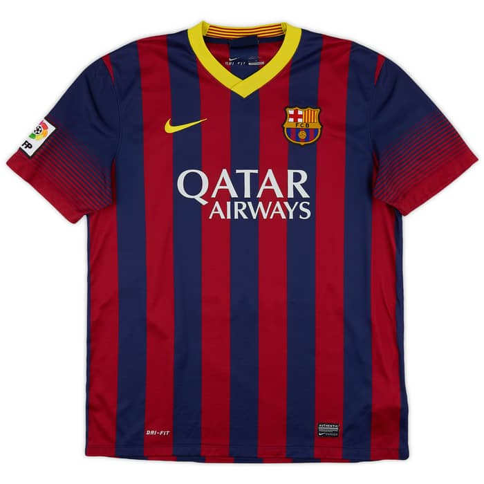 2013-14 Barcelona Home Shirt Messi #10 - 8/10 - (L)