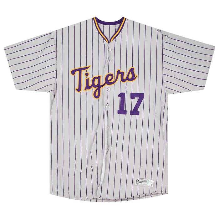 1990s LSU Tigers #17 Authentic Powers Jersey (Away) L