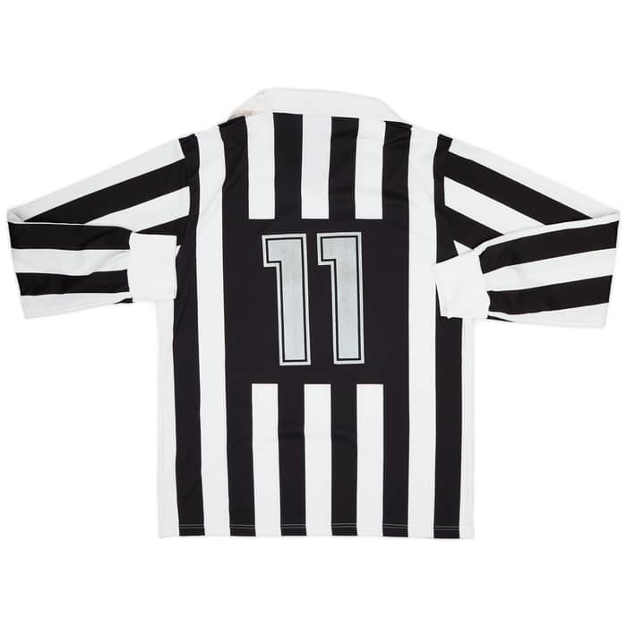 1989-90 Juventus Basic Home L/S Shirt #11 - 6/10 - (L)