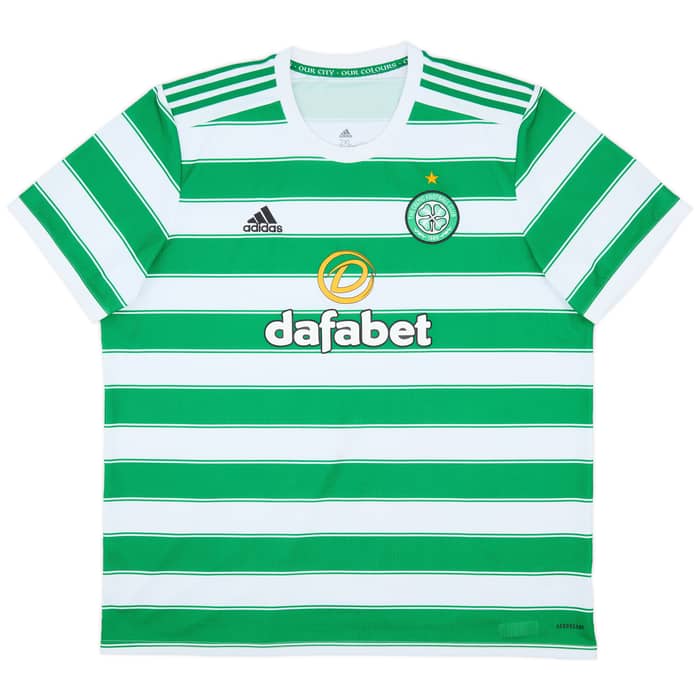 2021-22 Celtic Home Shirt - 8/10 - (XXL)