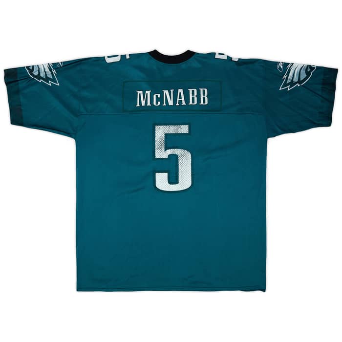 2001 Philadelphia Eagles McNabb #5 Reebok Home Jersey - 4/10 - (XXL)