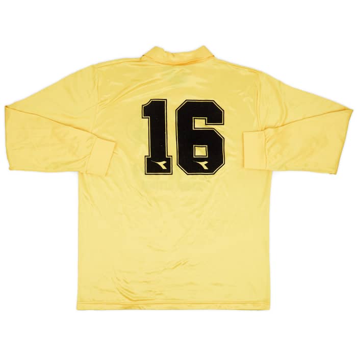 1990-91 AEK Athens Match Issue Home L/S Shirt #16