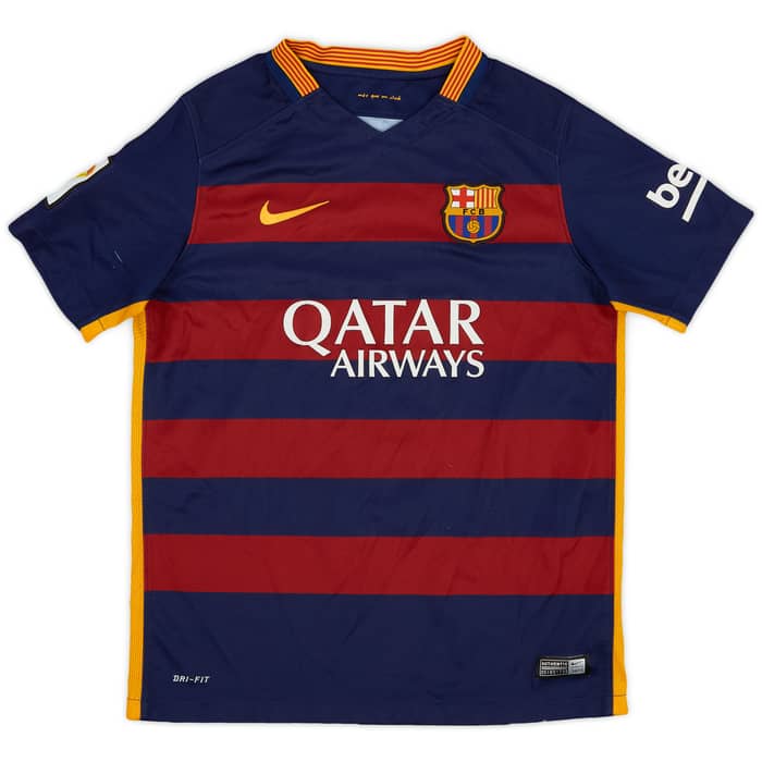 2015-16 Barcelona Home Shirt - 6/10 - (L.Boys)