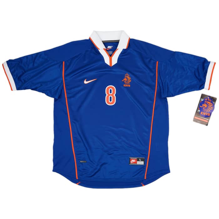 1998-00 Netherlands Away Shirt Bergkamp #8 (L)