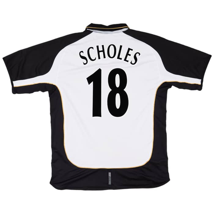 2001-02 Manchester United Centenary Away/Third Shirt Scholes #18 - 7/10 - (XL)