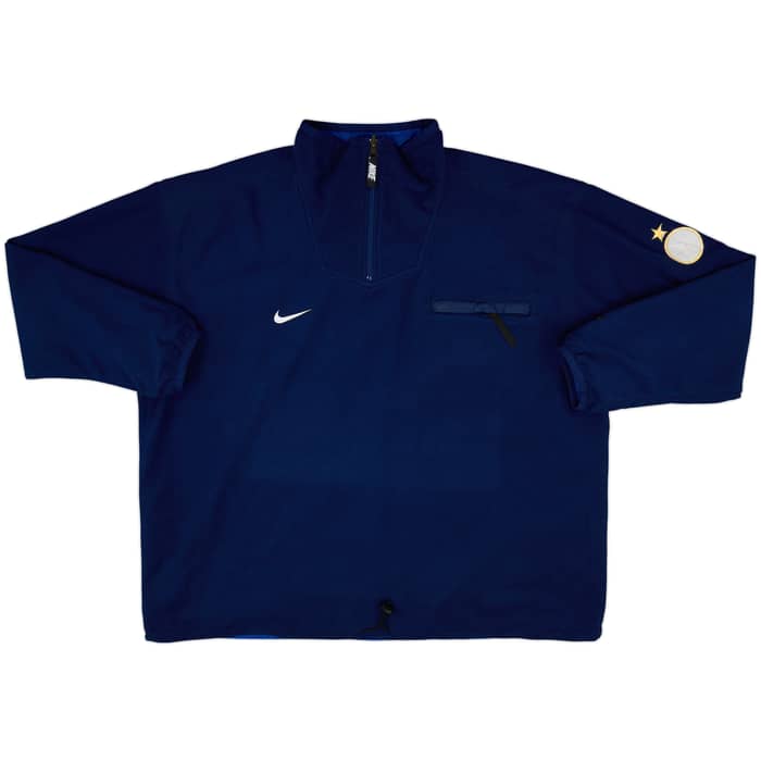 1998-99 Inter Milan Nike Reversible 1/4 Zip Fleece - 8/10 - (XL)