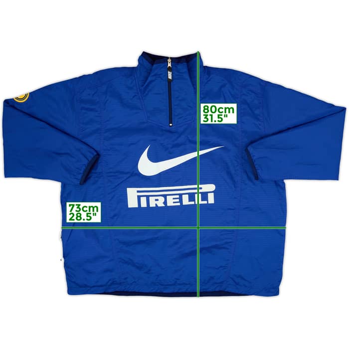 1998-99 Inter Milan Nike Reversible 1/4 Zip Fleece - 8/10 - (XL)