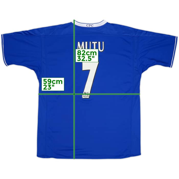 Camiseta de local del Chelsea 2003-05 Mutu #7 - 8/10 - (XL)