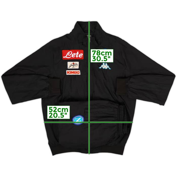 2016-17 Napoli Kappa Track Jacket - 8/10 - (XL)