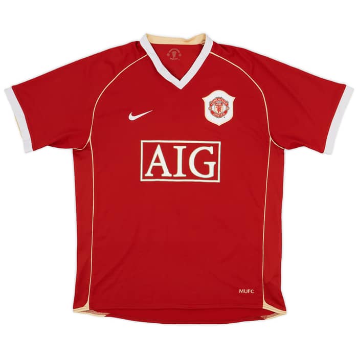 2006-07 Manchester United Home Shirt #4 - 6/10 - (L)
