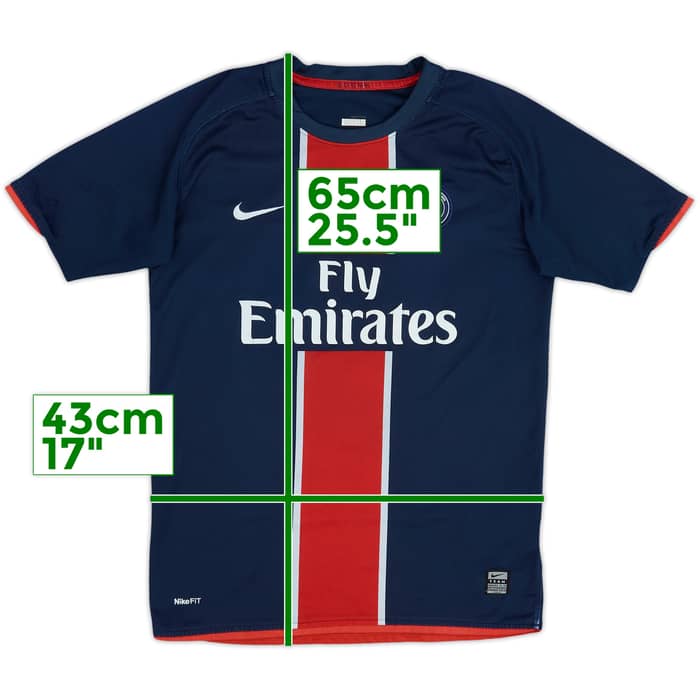 2008-09 Paris Saint-Germain Home Shirt - 6/10 - (13-14 Years)