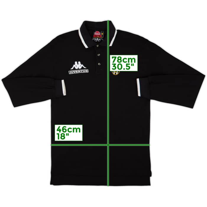 1998-99 Juventus Kappa Polo L/S Shirt - 9/10 - (M)