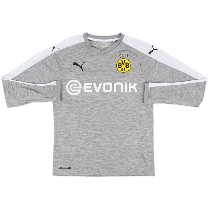 2017-18 Borussia Dortmund Third L/S Shirt - 9/10 - (S)