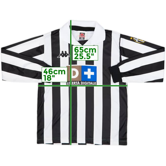 1998-99 Juventus Basic Home L/S Shirt #18 - 6/10 - (XL.Boys)