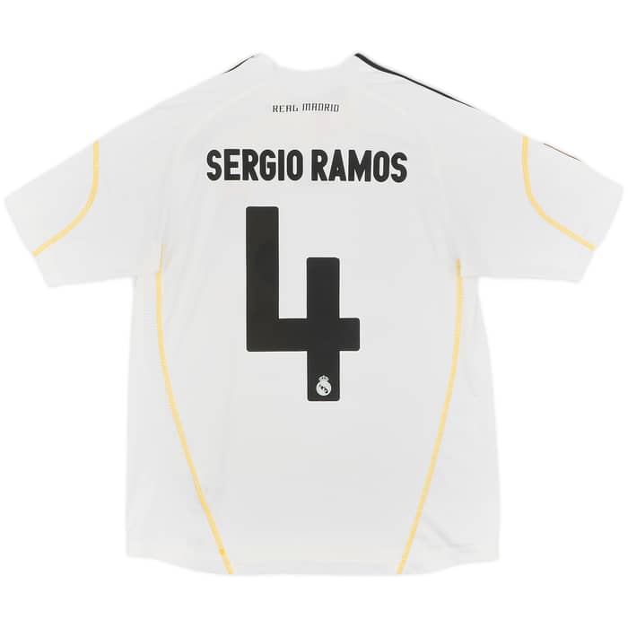 2009-10 Real Madrid Home Shirt Sergio Ramos #4 - 8/10 - (L.Boys)