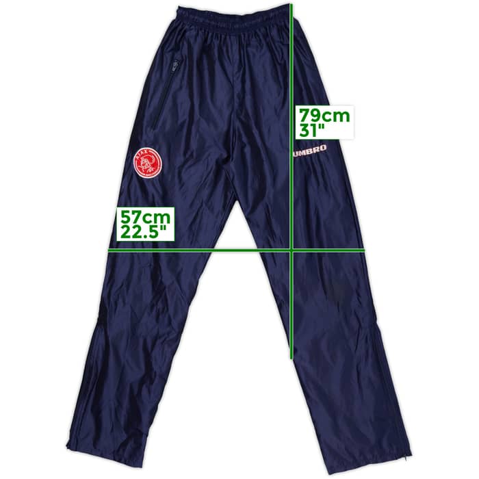 1997-98 Ajax Umbro Track Pants/Bottoms - 9/10 - (M)