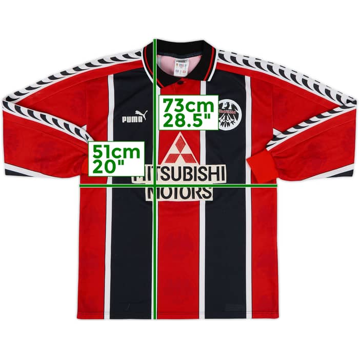 1996-98 Eintracht Frankfurt Home L/S Shirt - 8/10 - (S)