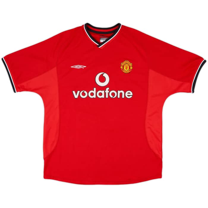 2000-02 Manchester United Home Shirt Beckham #7 - 7/10 - (L)