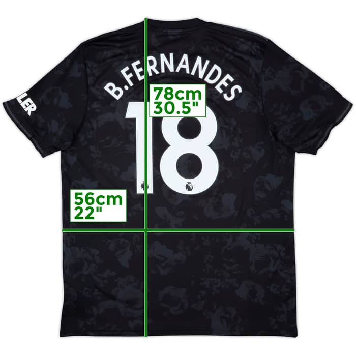 2019-20 Manchester United Third Shirt B.Fernandes #18 - 9/10 - (XL)