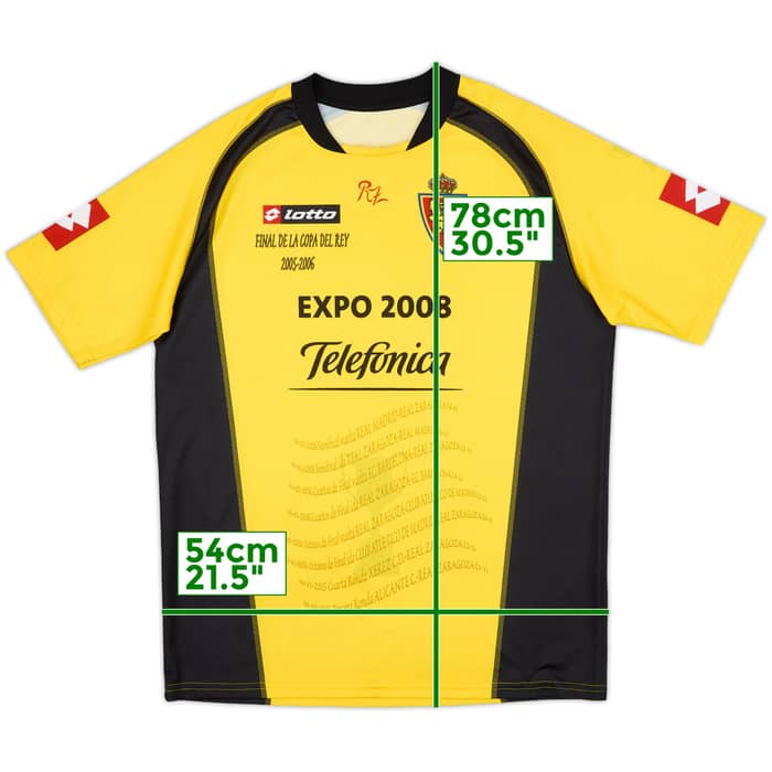2005-06 Real Zaragoza 'Copa Del Rey Final 2005-06' Third Shirt - 8/10 - (XL)