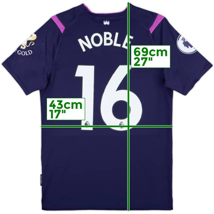 2019-20 West Ham Third Shirt Noble #16 (S)