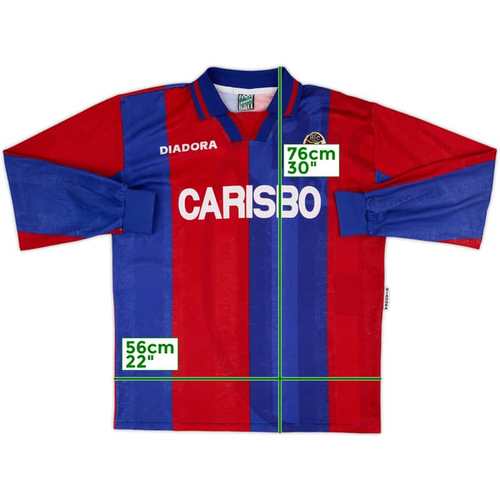 1996-97 Bologna Home L/S Shirt - 6/10 - (L)