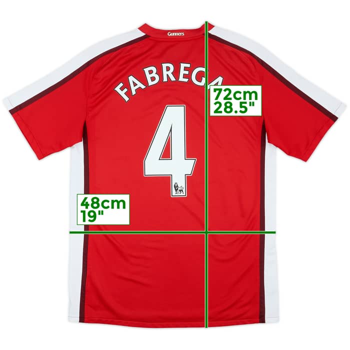 2008-10 Arsenal Home Shirt Fabregas #4 - 8/10 - (M)