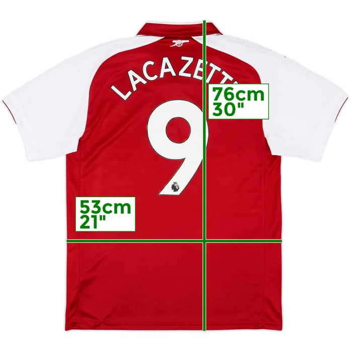 2017-18 Arsenal Home Shirt Lacazette #9 - 8/10 - (M)