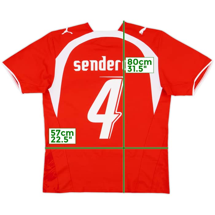 2006-08 Switzerland Home Shirt Senderos #4 - 8/10 - (M)