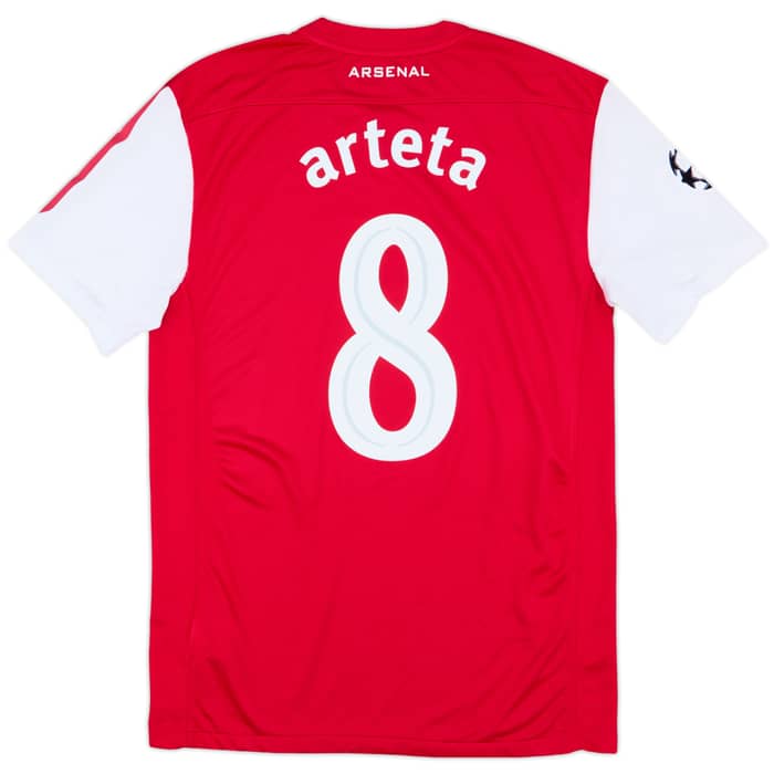 2011-12 Arsenal Home Shirt Arteta #8 - 8/10 - (M)