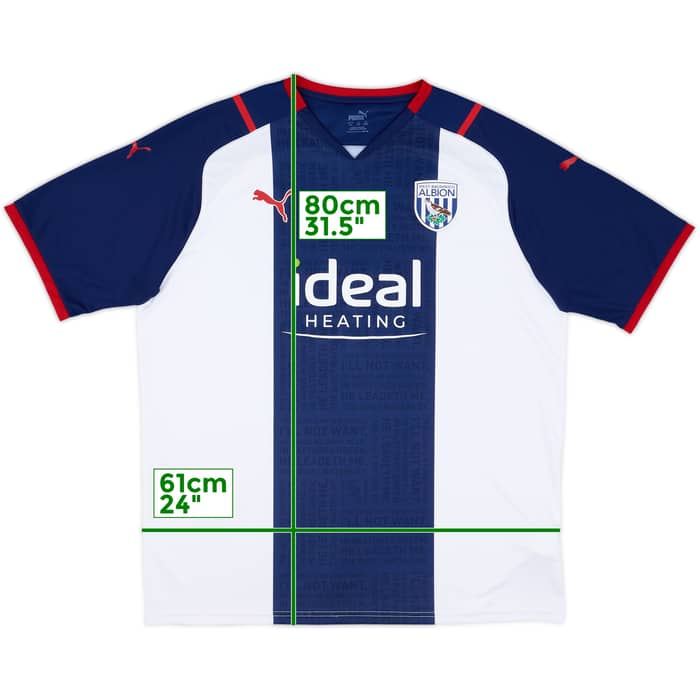 2021-22 West Brom Home Shirt - 8/10 - (XXL)
