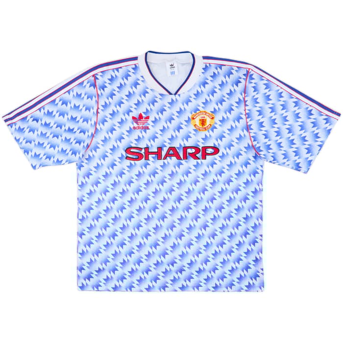 1990-92 Manchester United Away Shirt - 10/10 - (L)