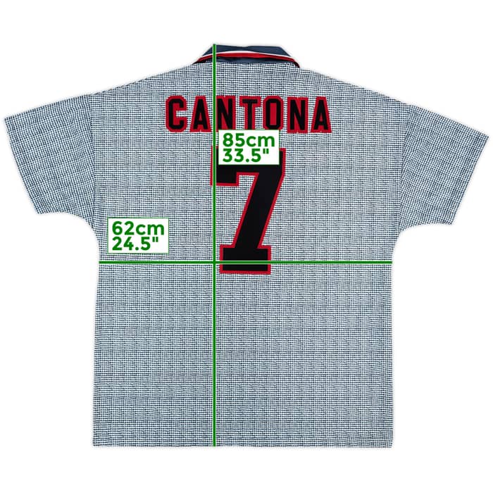 1995-96 Manchester United Away Shirt Cantona #7 - 9/10 - (XL)